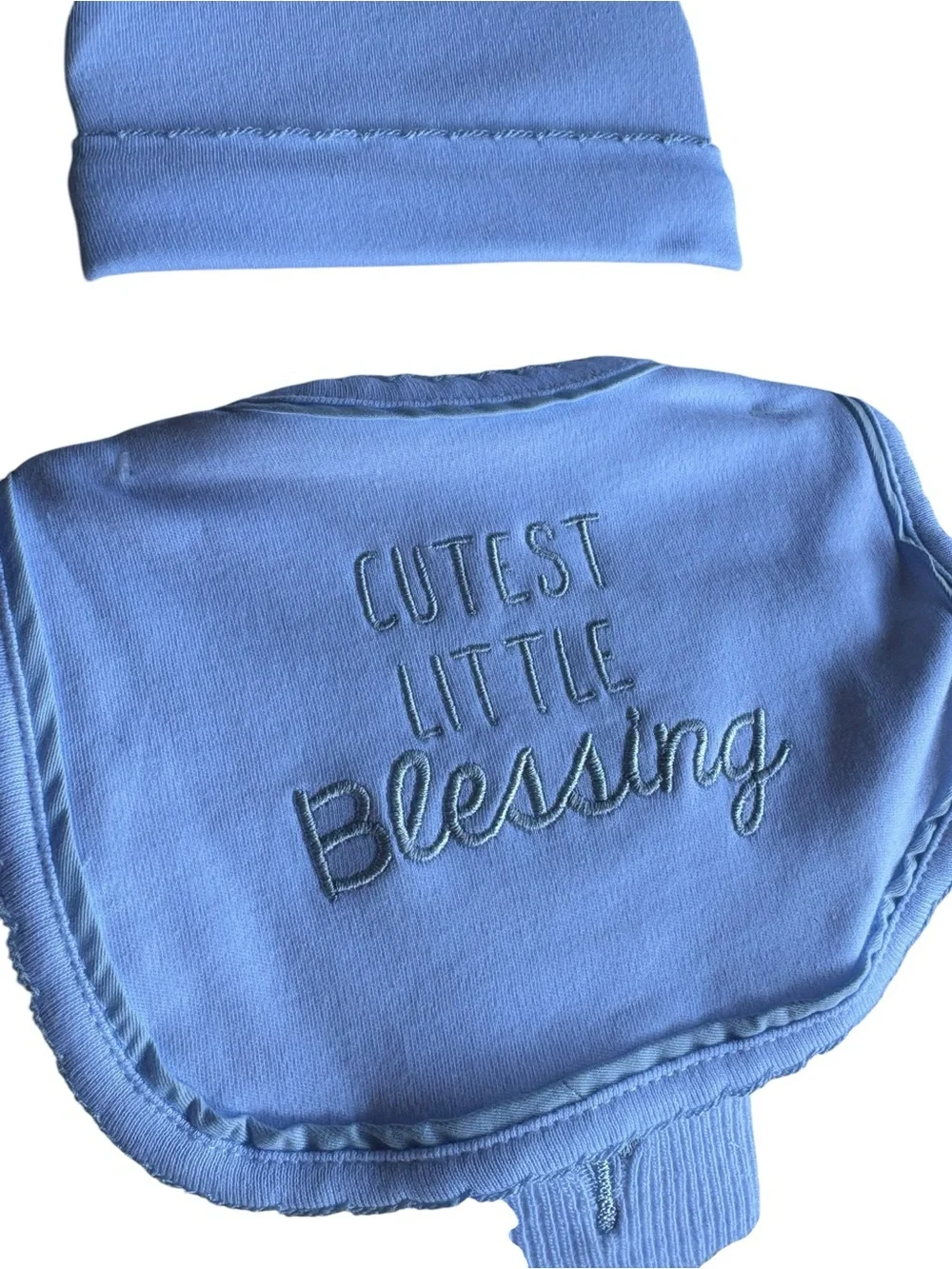 NWT Baby Essentials Cutest Little Blessing Layette Set 4pc Baptism Easter 3m Boy